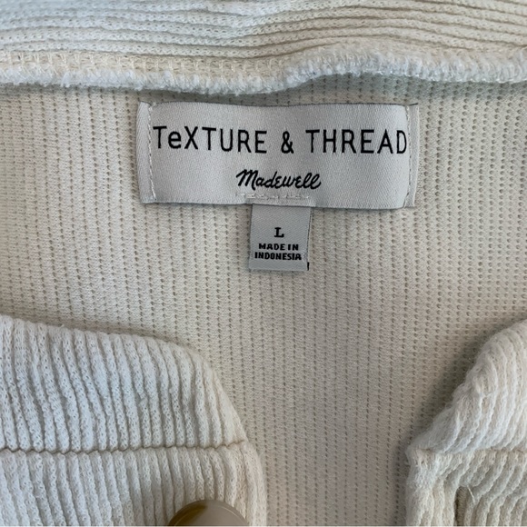 Madewell Textured & Thread Henley Top Size L - Picture 8 of 11
